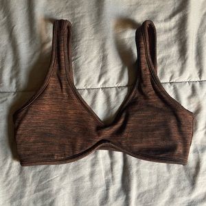 Crop Shop Boutique- Isla Crop - Espresso Marl